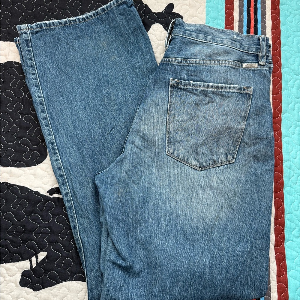 KanCan Distressed Blue Flare Jeans